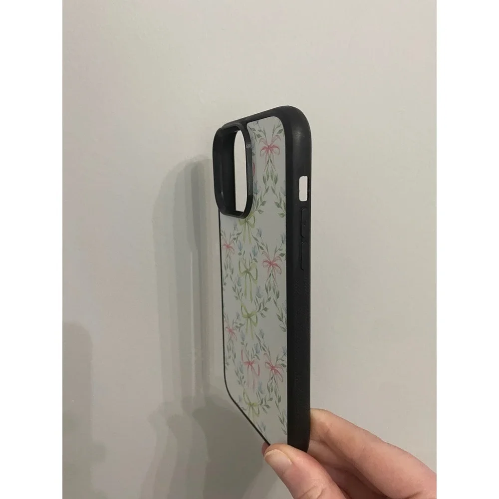 iPhone 14 Pro Max Phone‎ Case Women's Pink Green Bow Floral Coquette Aesthetic